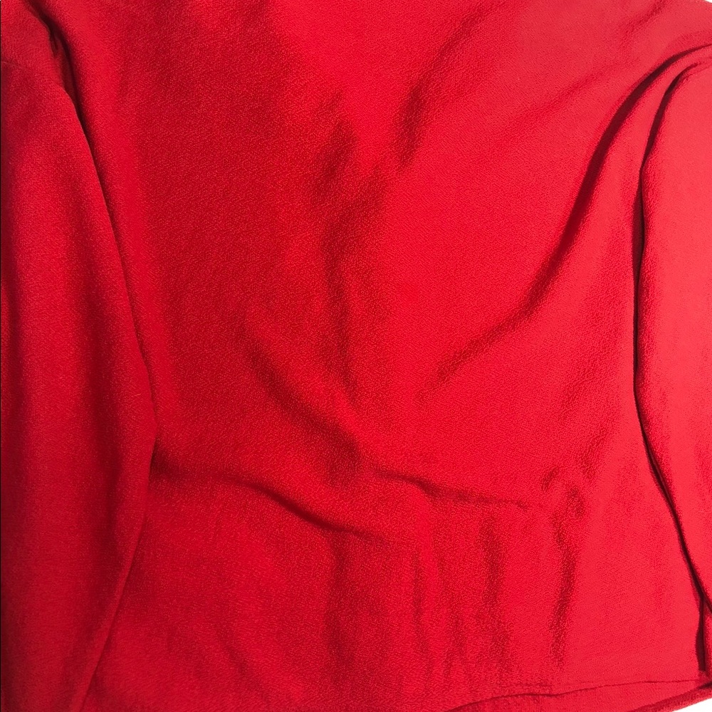 Express Medium Red Button Down Dress Jacket - image 7